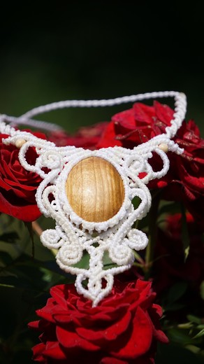 Svatební náhrdelník Třešeň