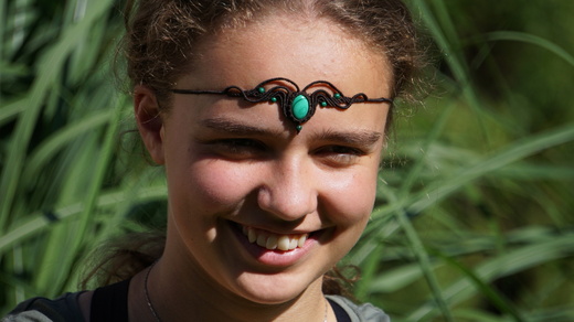 Malachitová čelenka