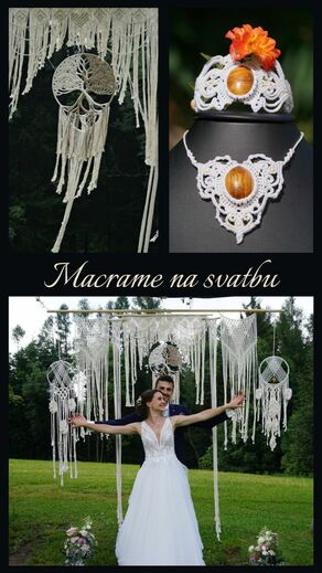 Macramé na svatbu
