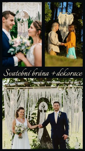 Svatební brána + dekorace